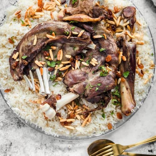 Arabian Lamb Mandi with fragrant rice