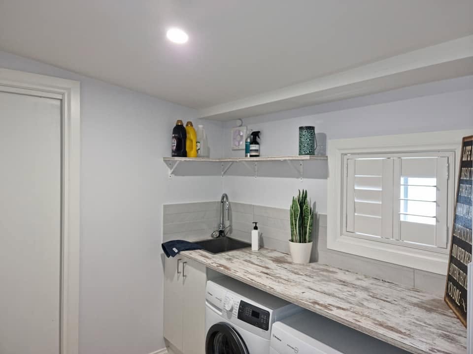 Laundry room electrical work