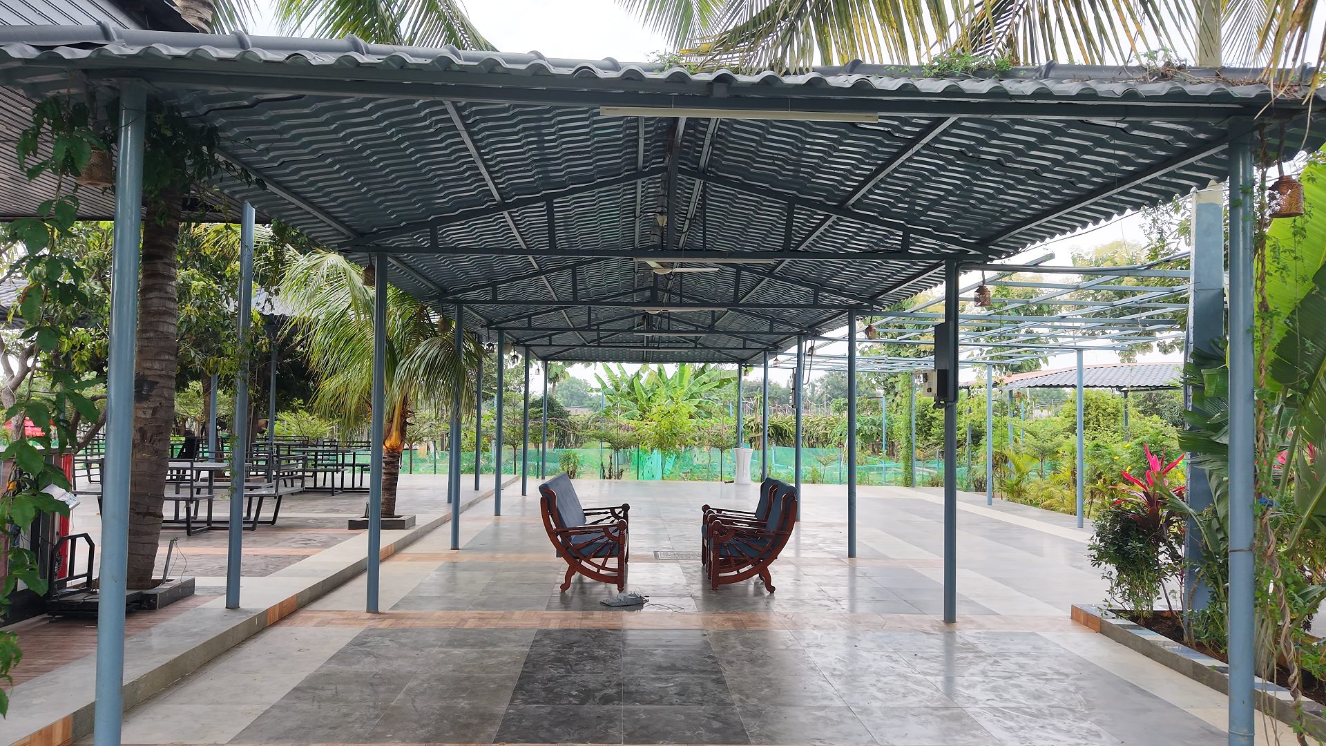 The Courtyard — V-Farms estate interior and grounds