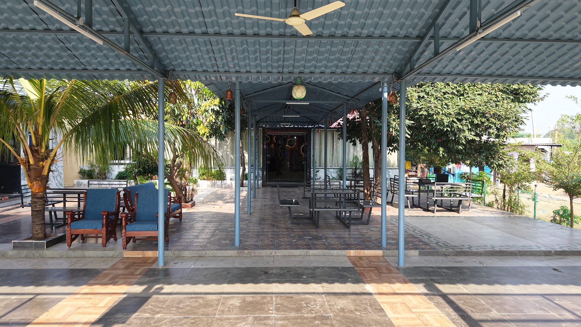 The Veranda — V-Farms estate interior and grounds
