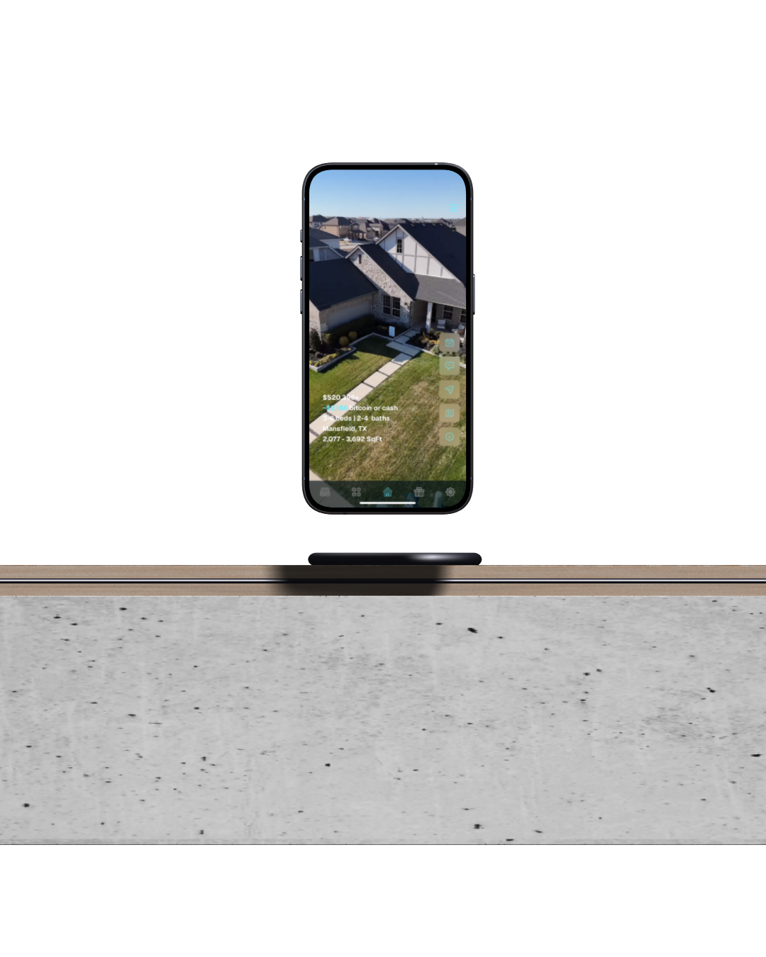 Real estate app interface