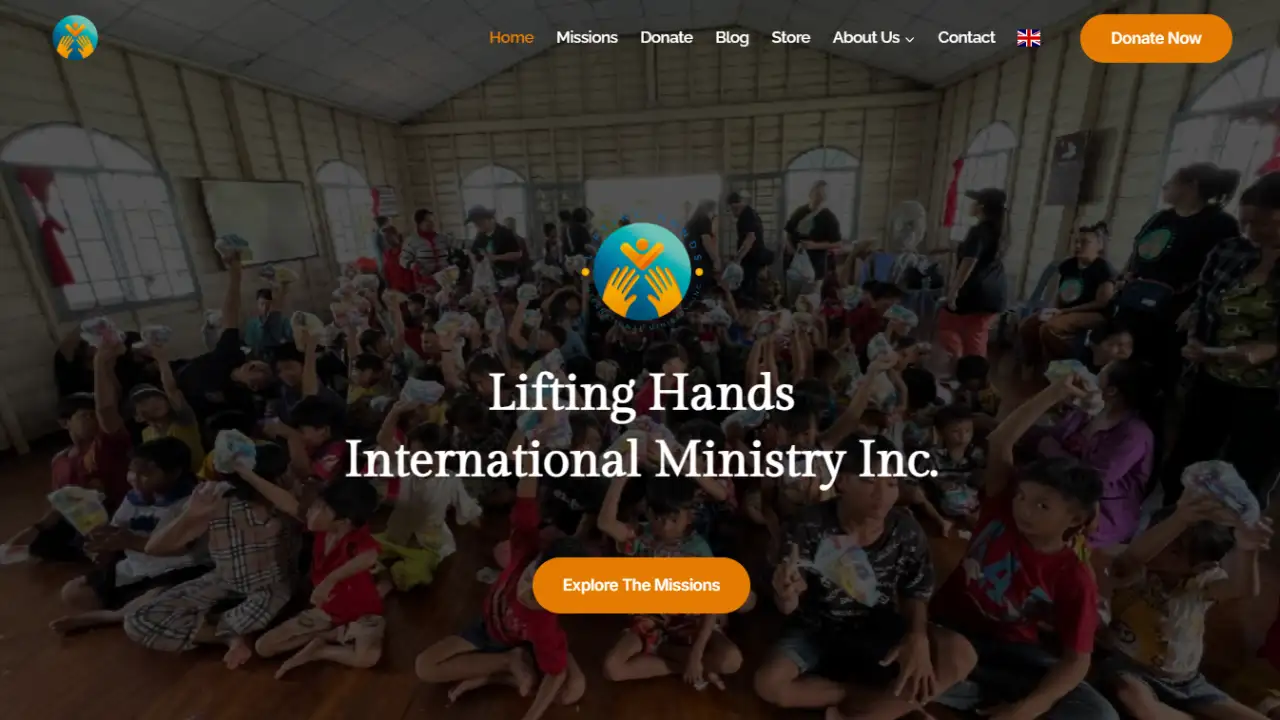 Proyecto web Lifting Hands Ministry - ONG / Internacional