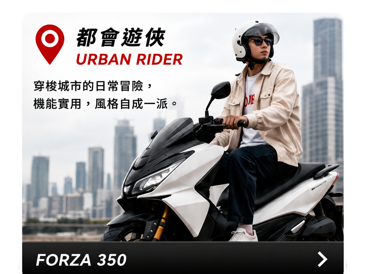 都會遊俠 URBAN RIDER - FORZA 350