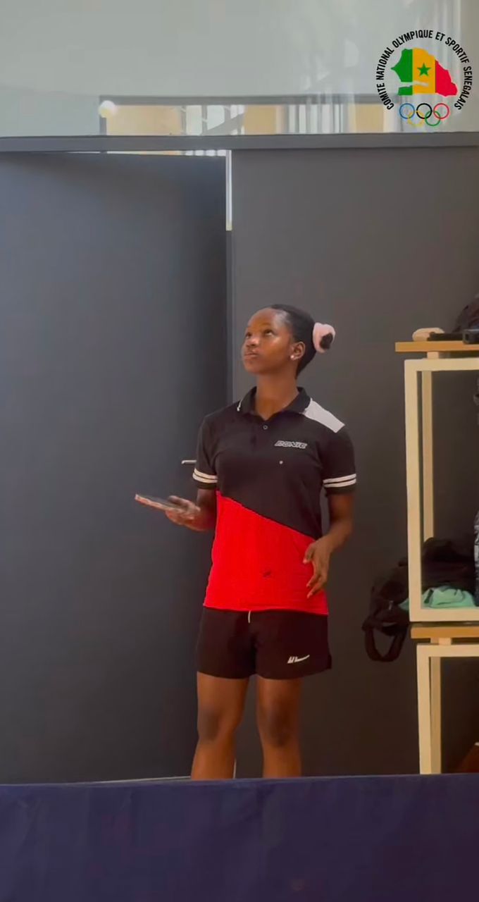 Marieme Diallo, young Senegalese table tennis player