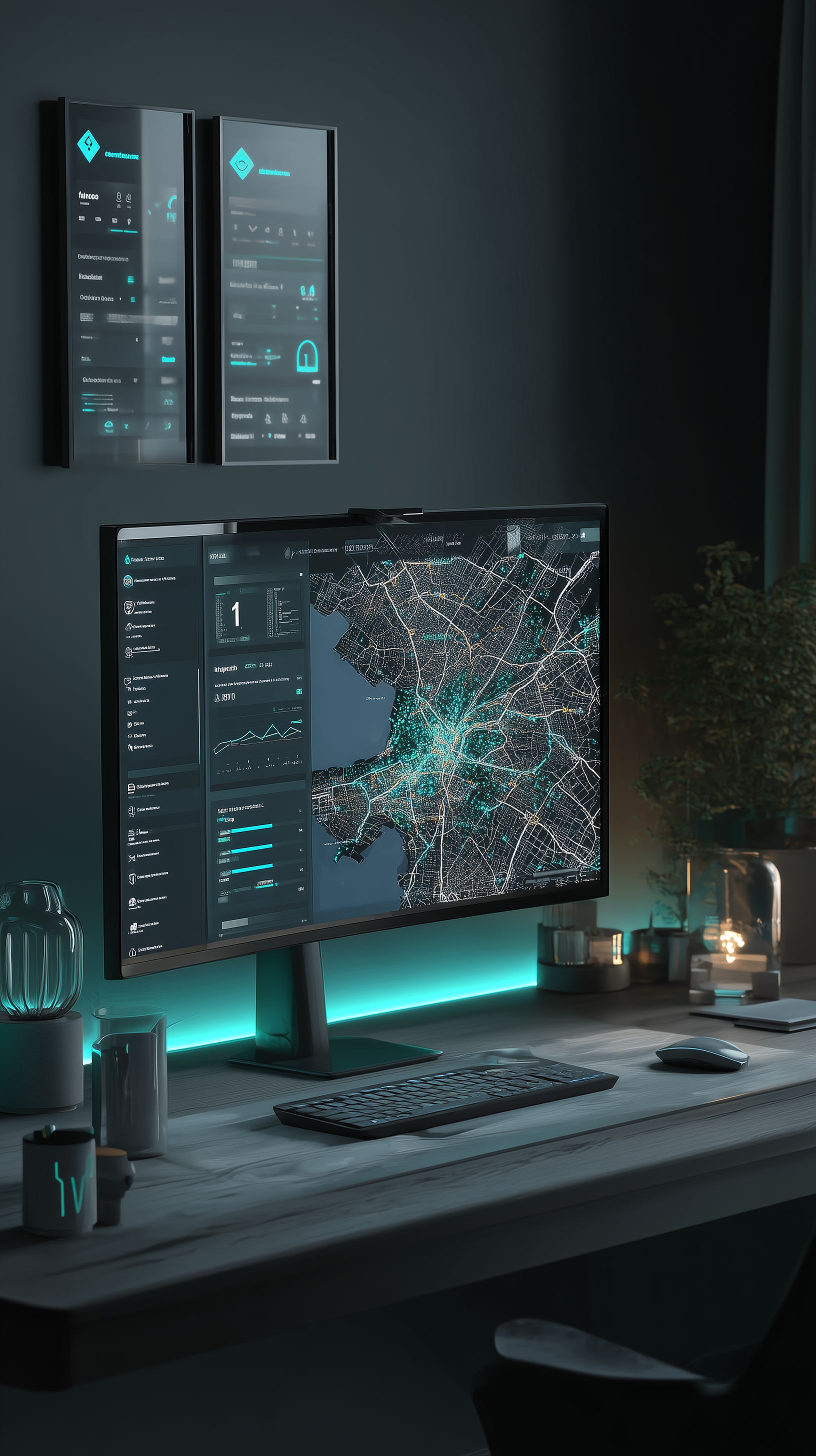 James — founder of Norvalore, working at a sleek modern setup