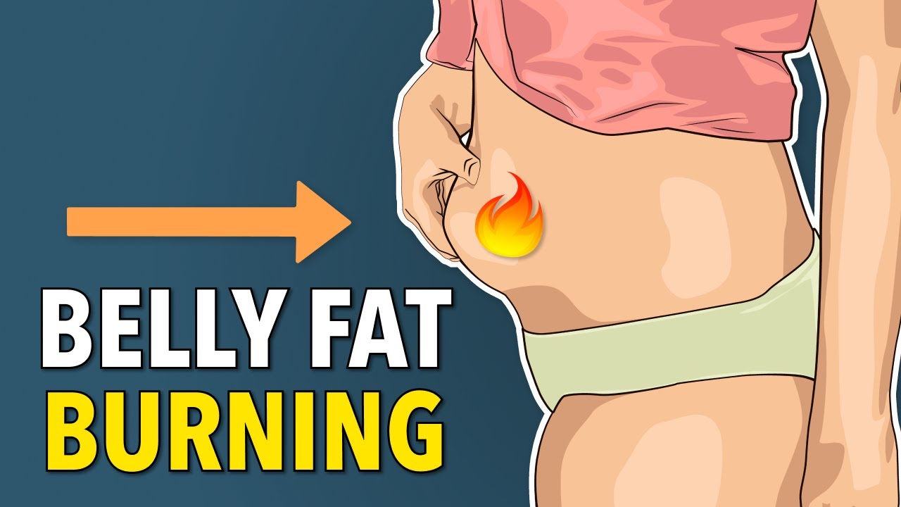 Belly fat burning illustration