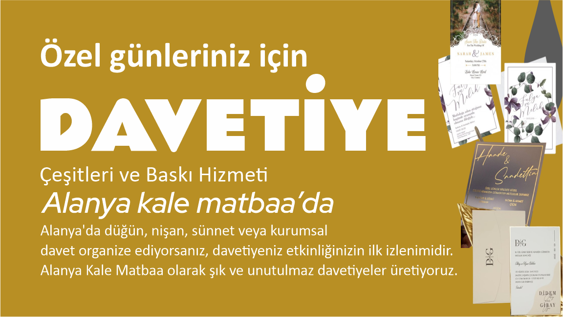 Davetiye Baskısı Alanya