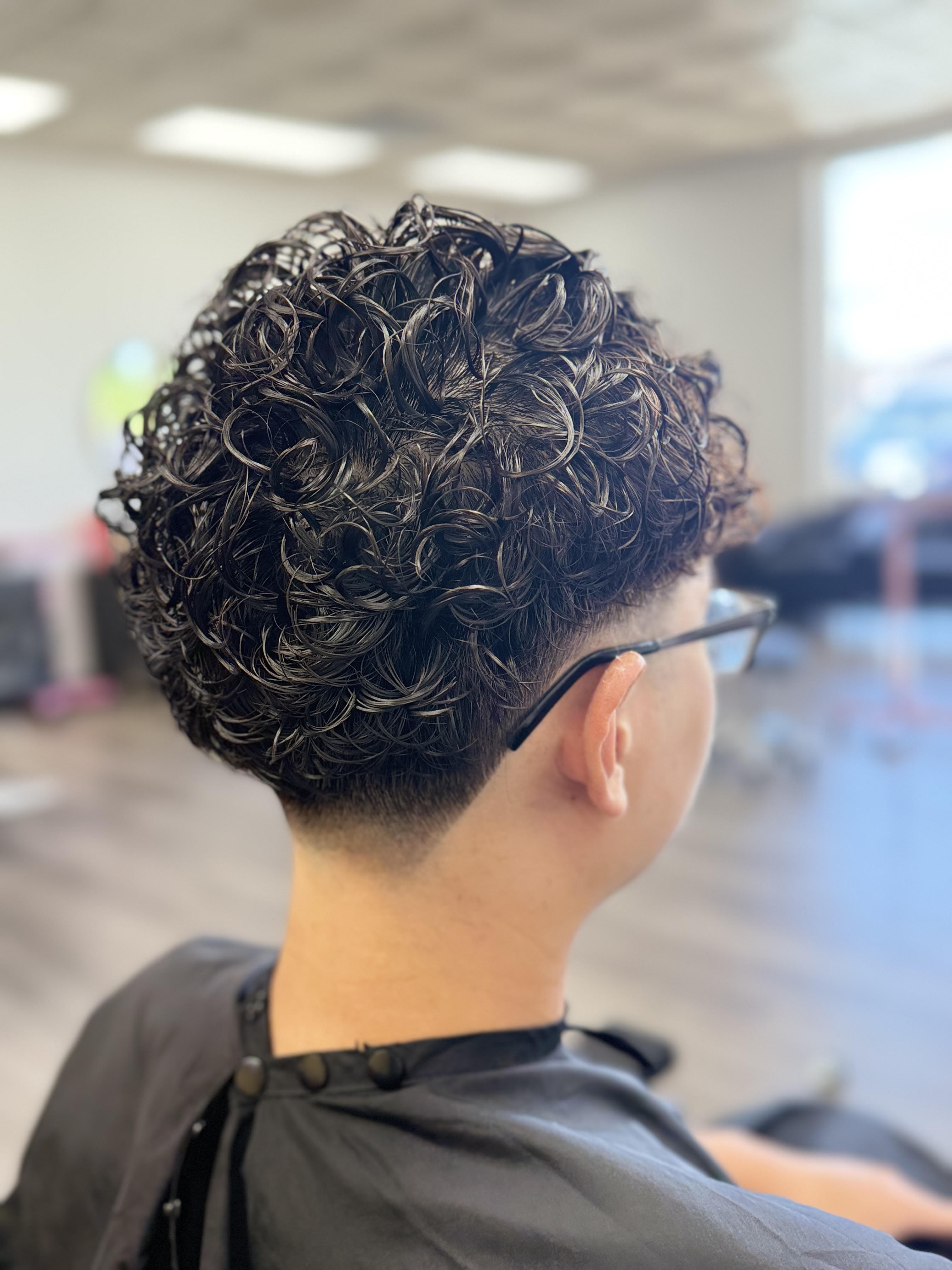 Men's perm and curls at The Hair Co. Salon in Phoenix, AZ