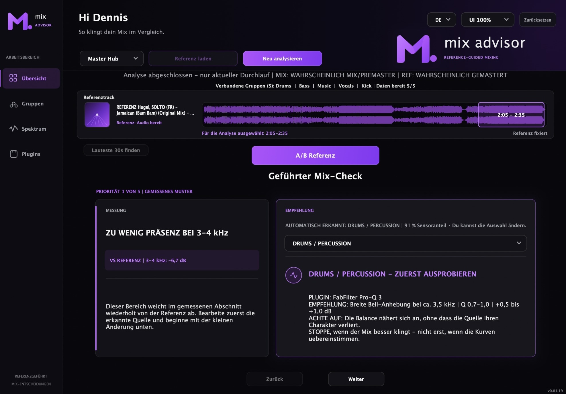 mixfellow reference-guided mixing workspace