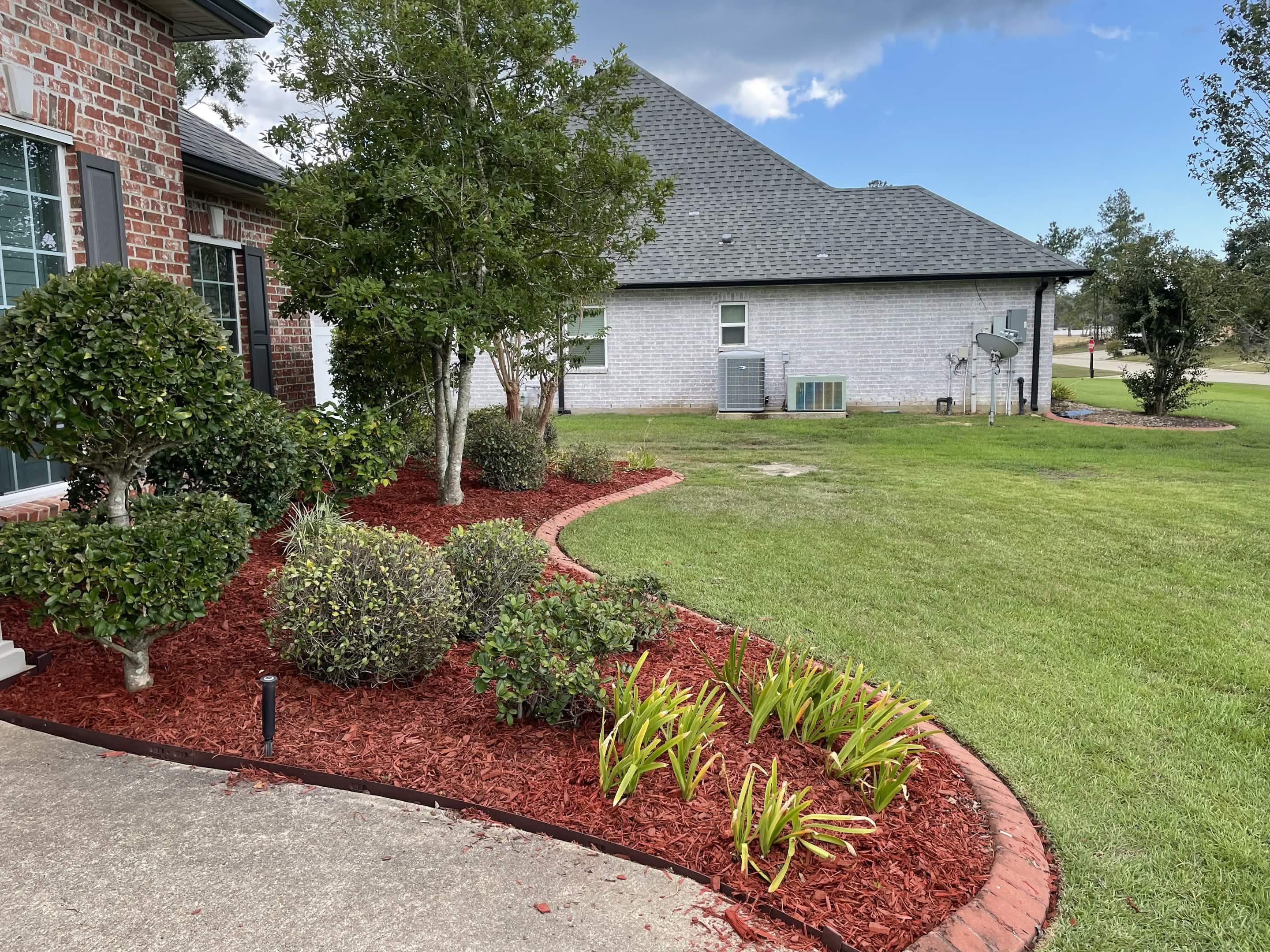 Flower Bed Cleanup - After