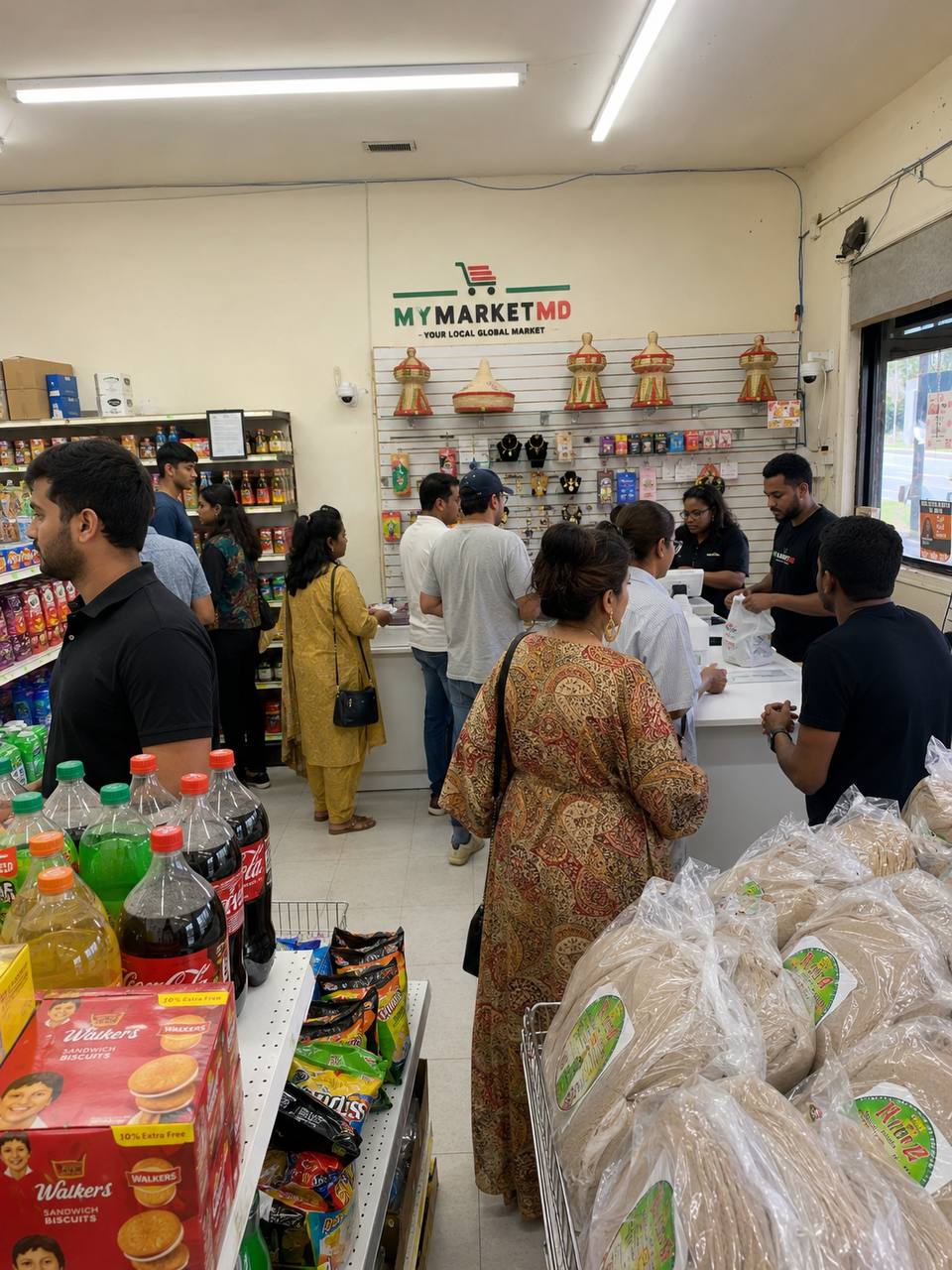 Store entrance and counter area