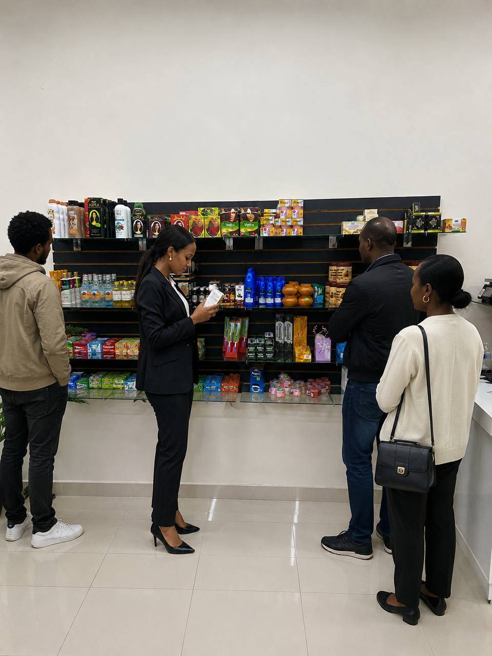 Customer browsing health and beauty products at MyMarketMD
