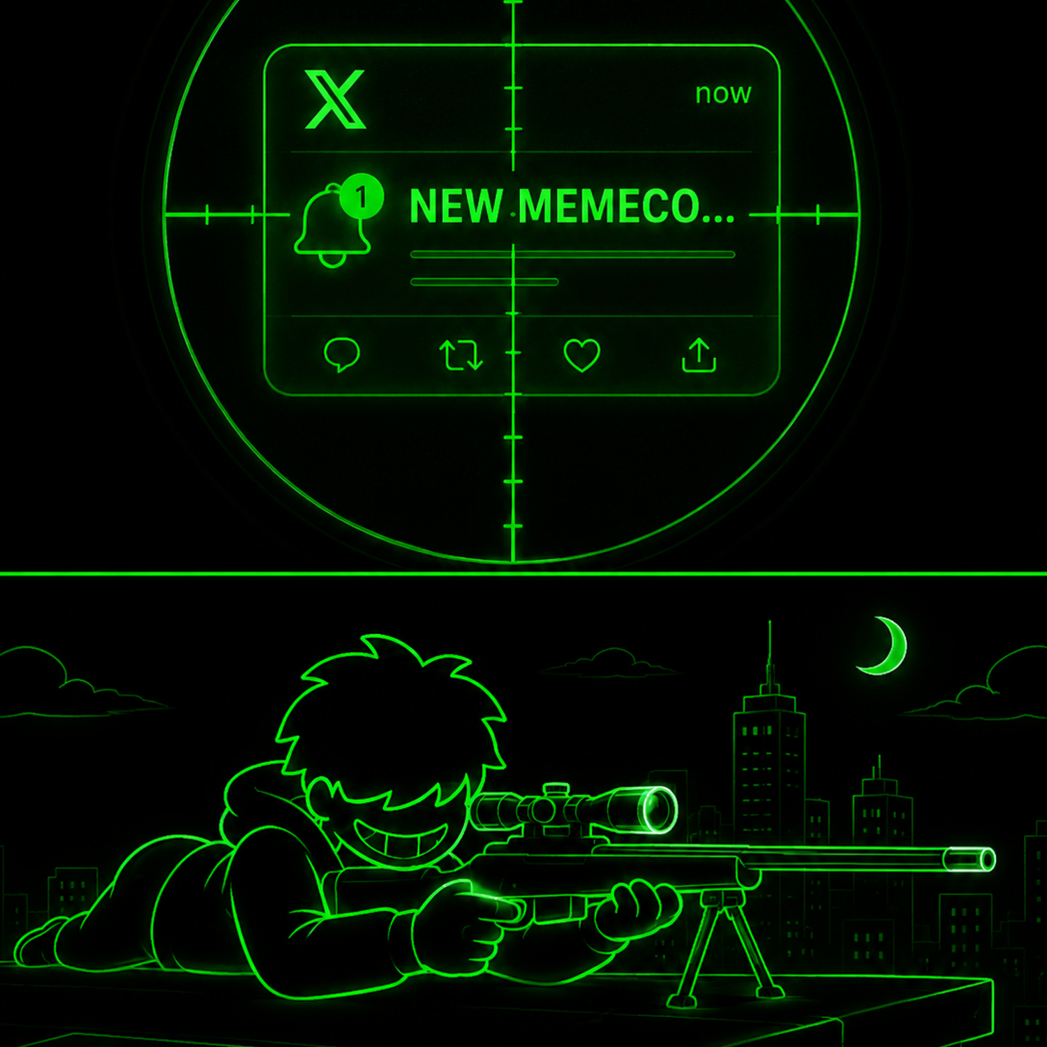 Sniper targeting new memecoin