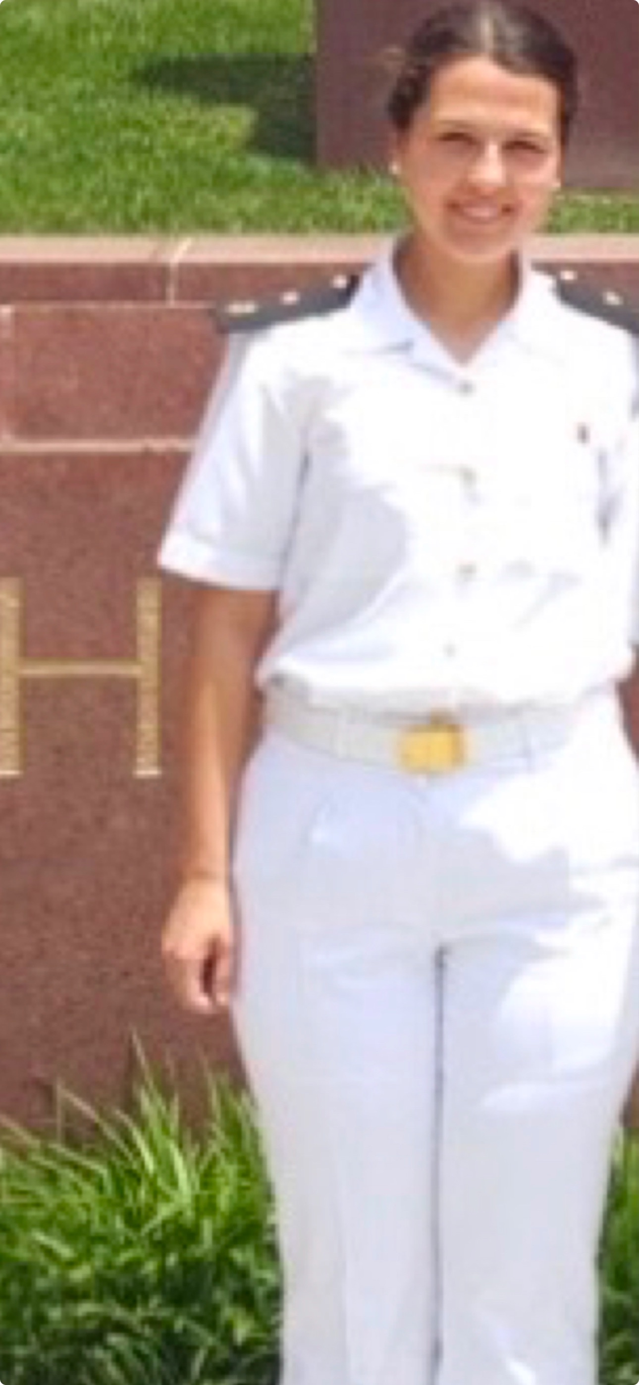 Beyza Samutoglu in Navy Uniform