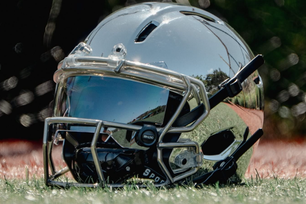 Chrome Football Helmet