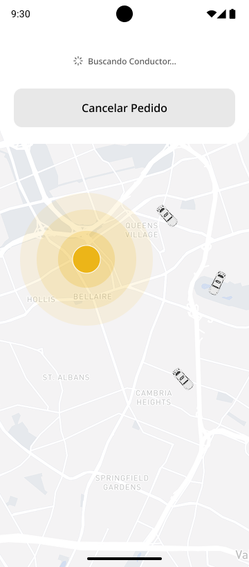 Conrra app — Pantalla de búsqueda