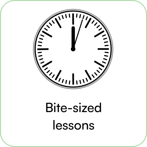 Bite-sized lessons