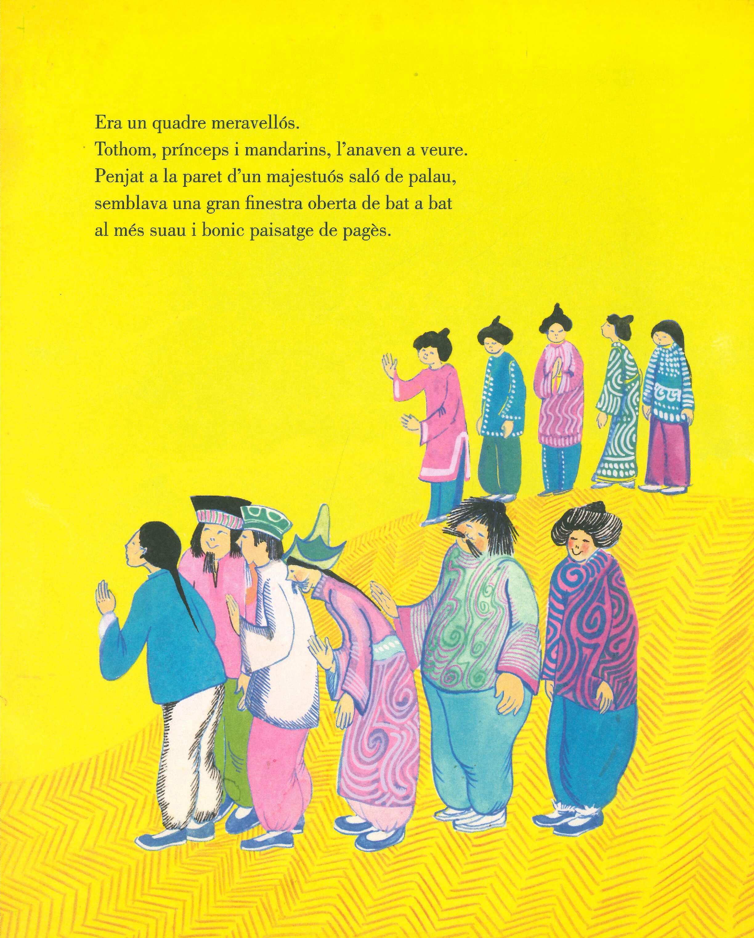 Notxa: figures sobre fons groc