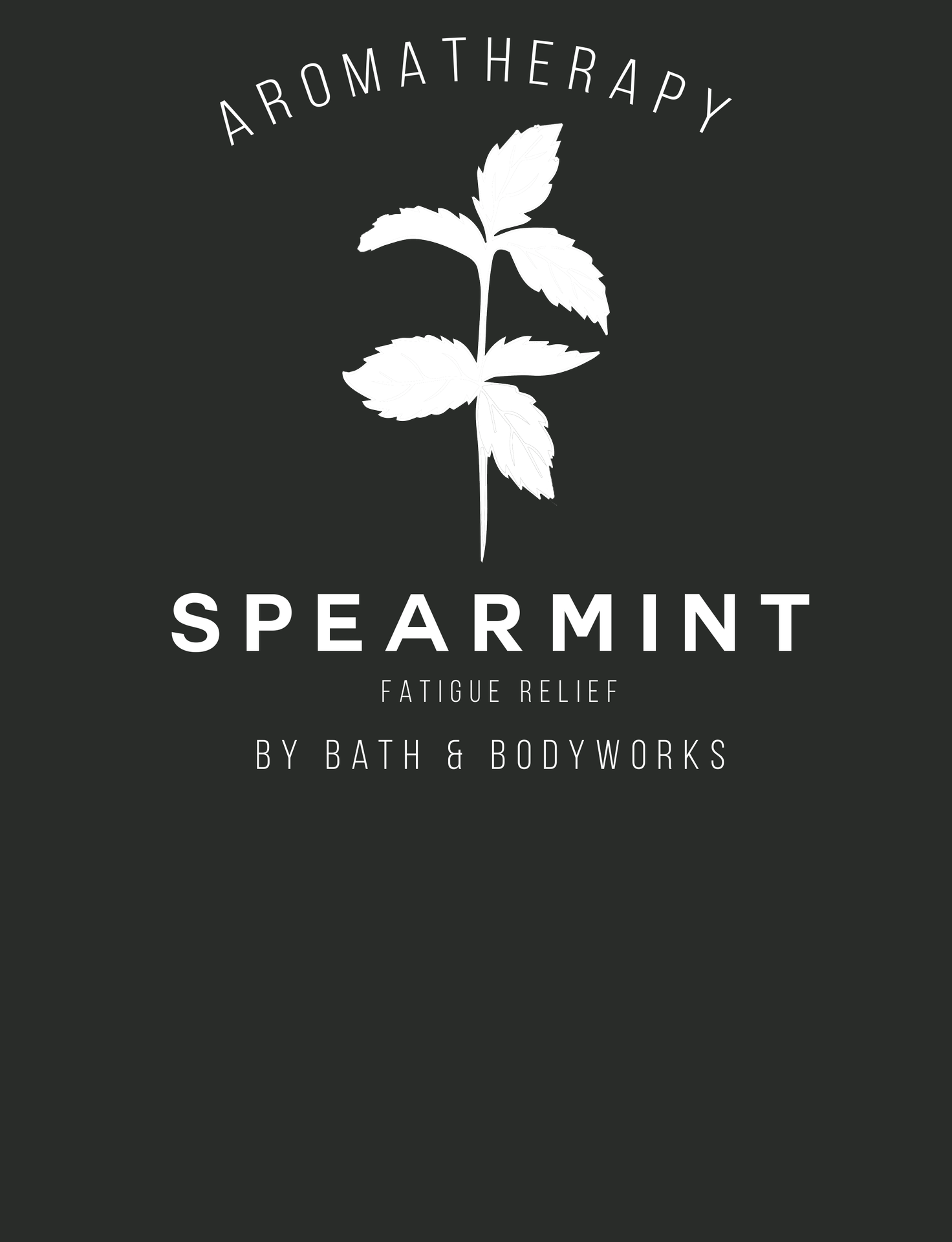 Spearmint candle label design