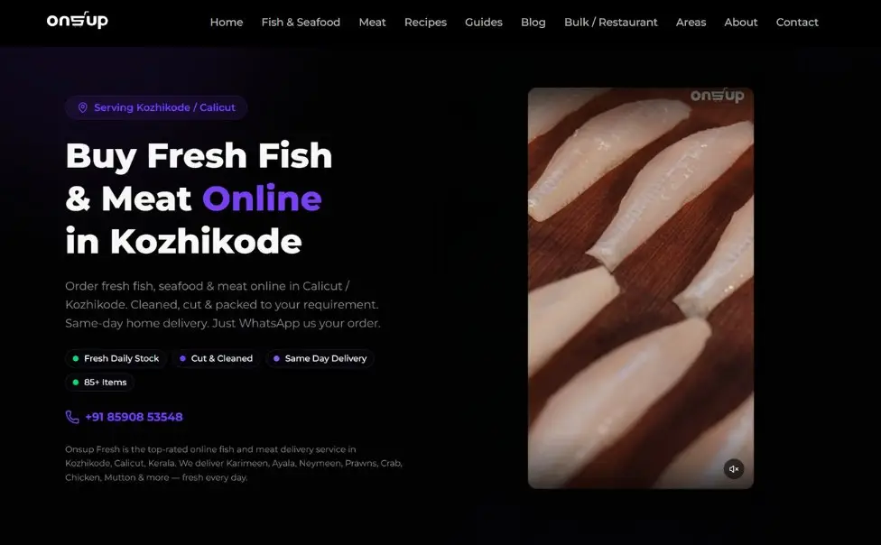 Fresh Food & Delivery project screenshot