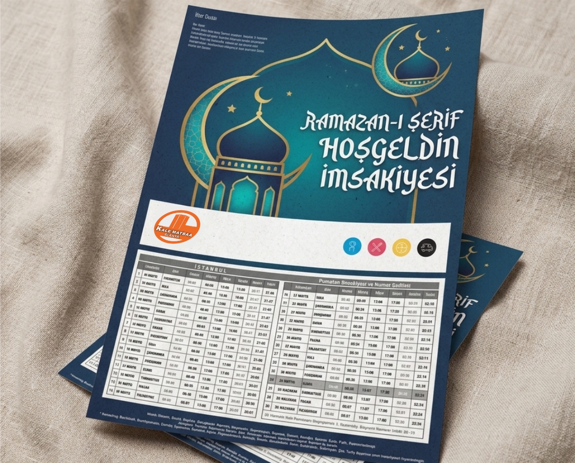 Özel İmsakiye Baskısı