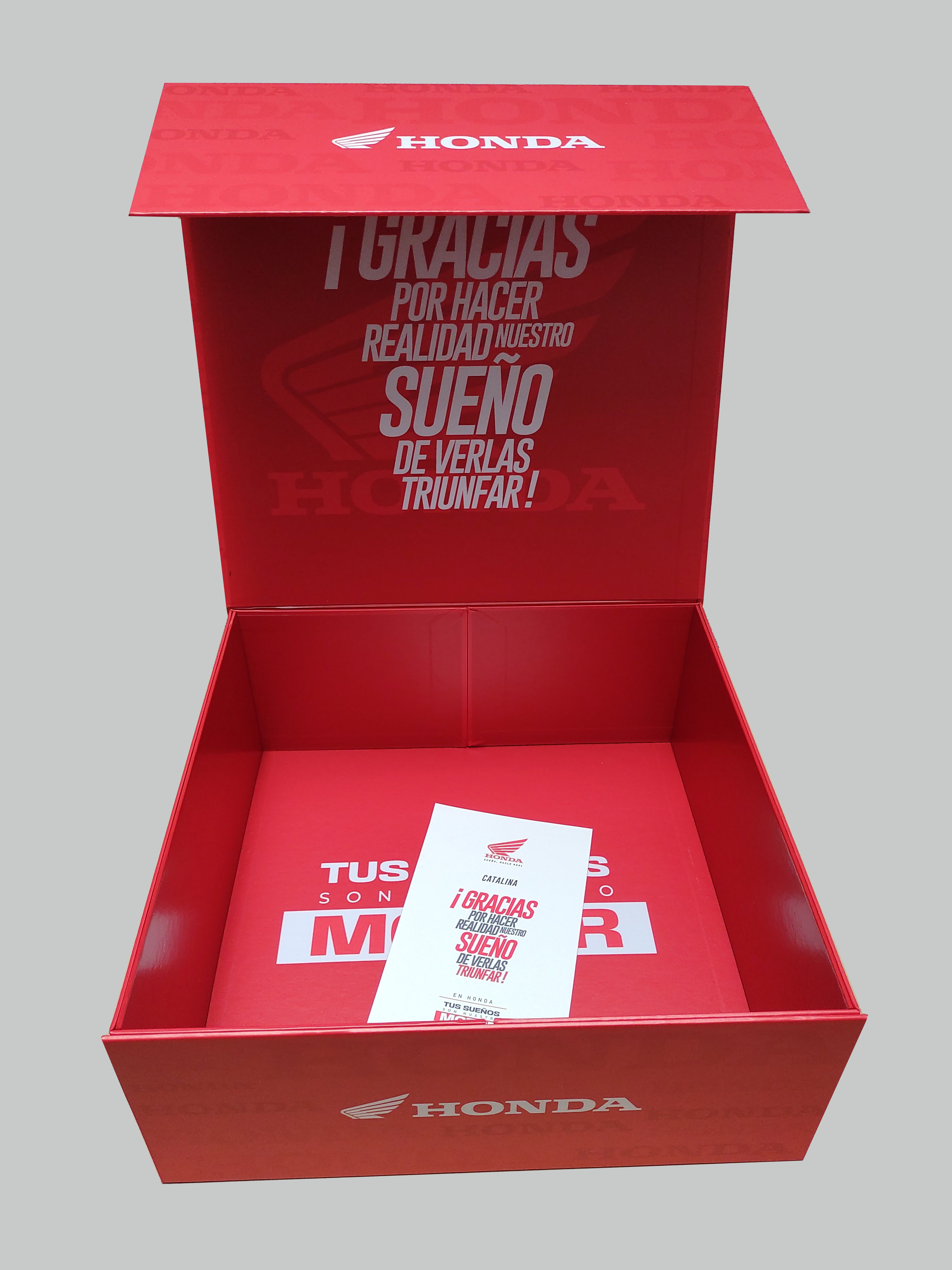 Packaging premium y caja de regalo Honda - JEM Redes Bogotá