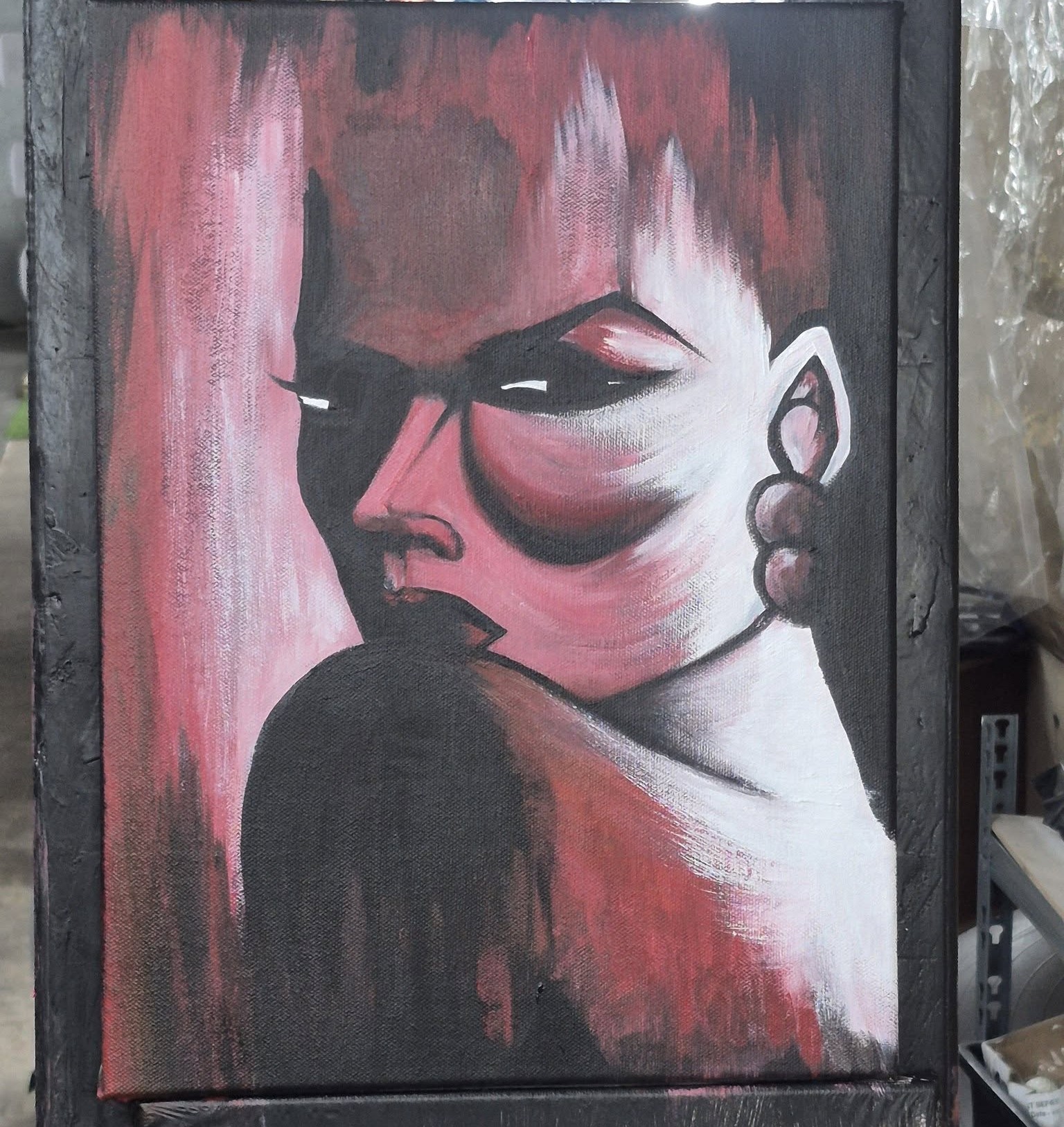 Fierce Gaze in Crimson