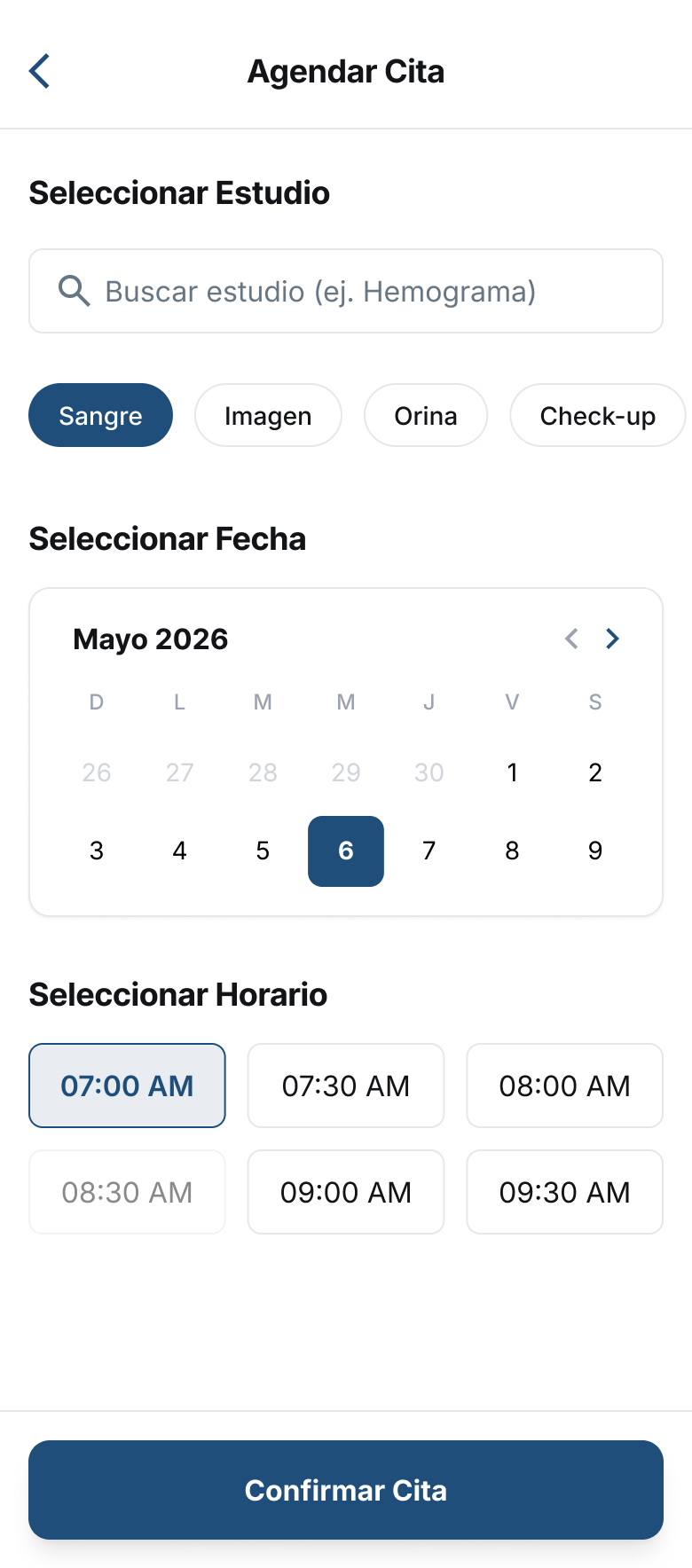 Agendador Cita