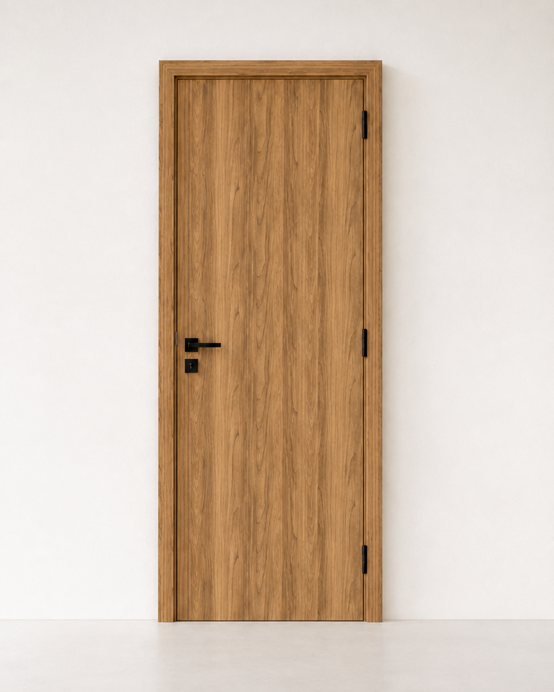 Porta PET / PVC acabamento amadeirado médio