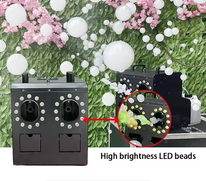 LED Smoke Bubble Machine with high brightness LED beads