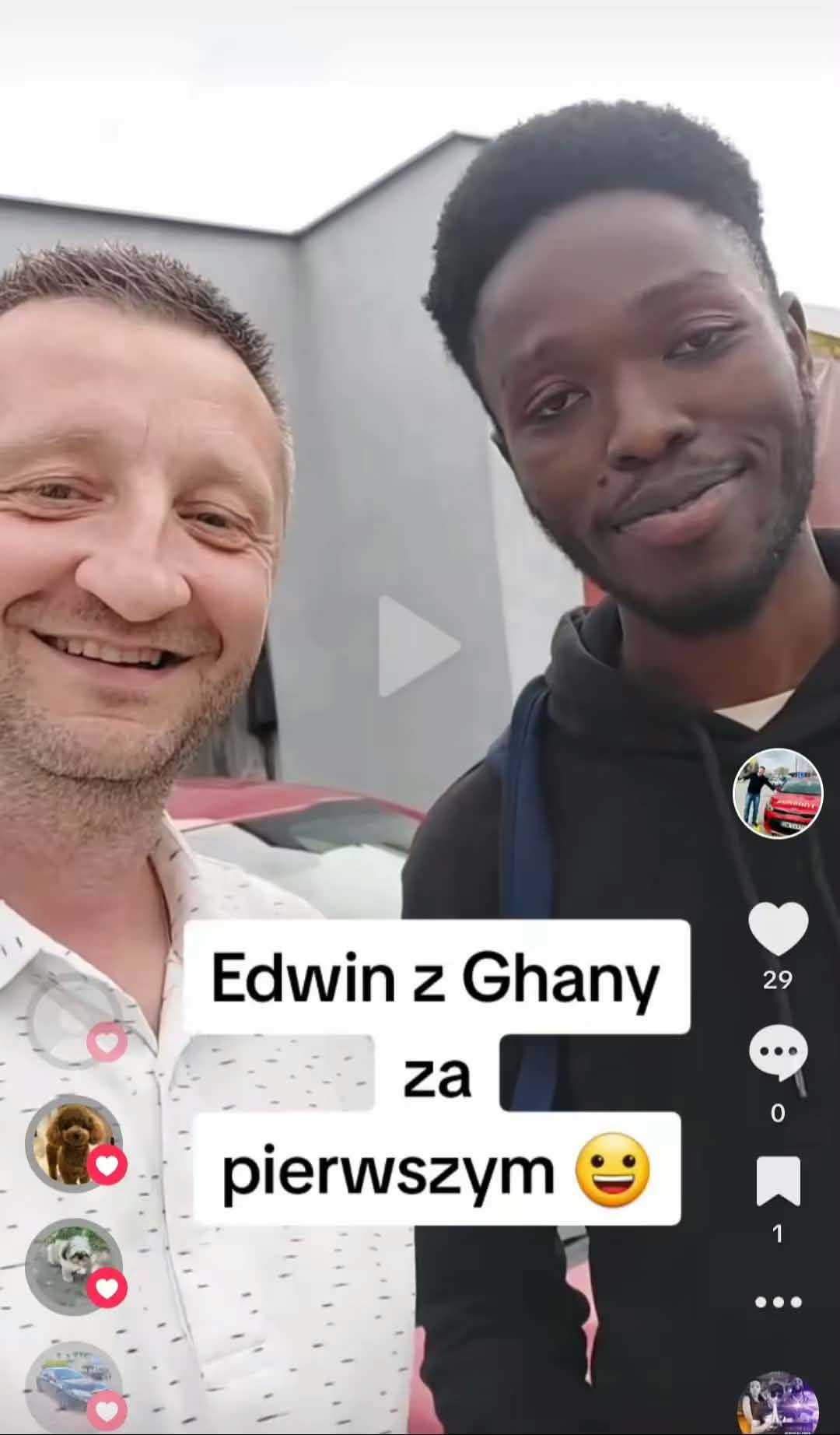 Edwin z Ghany - egzamin zdany