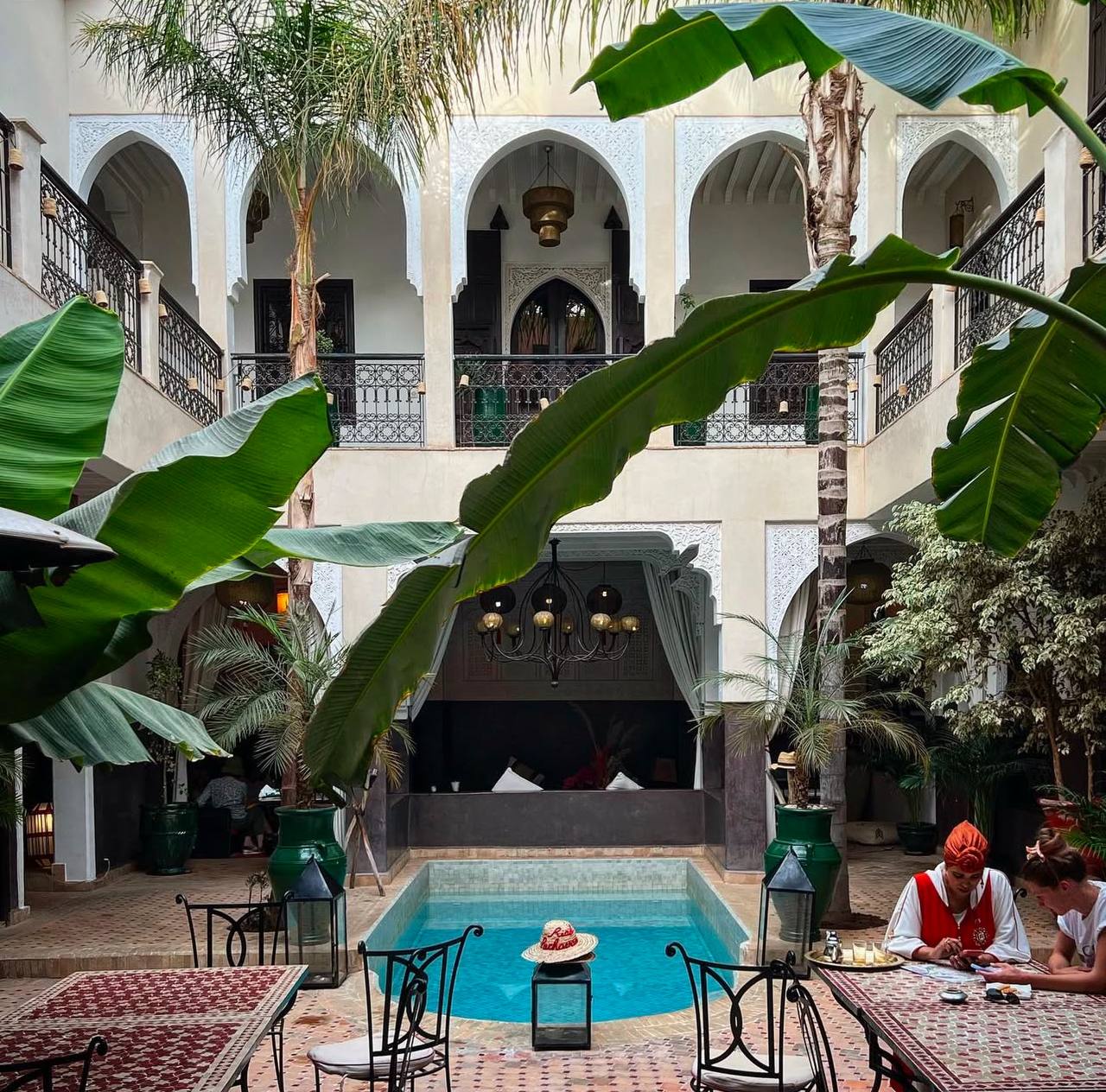 Moroccan riad architecture