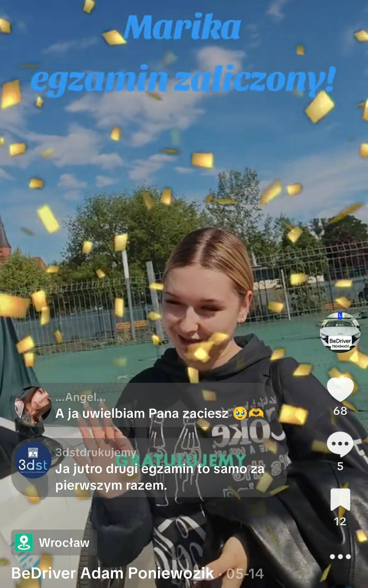 Marika - egzamin zdany