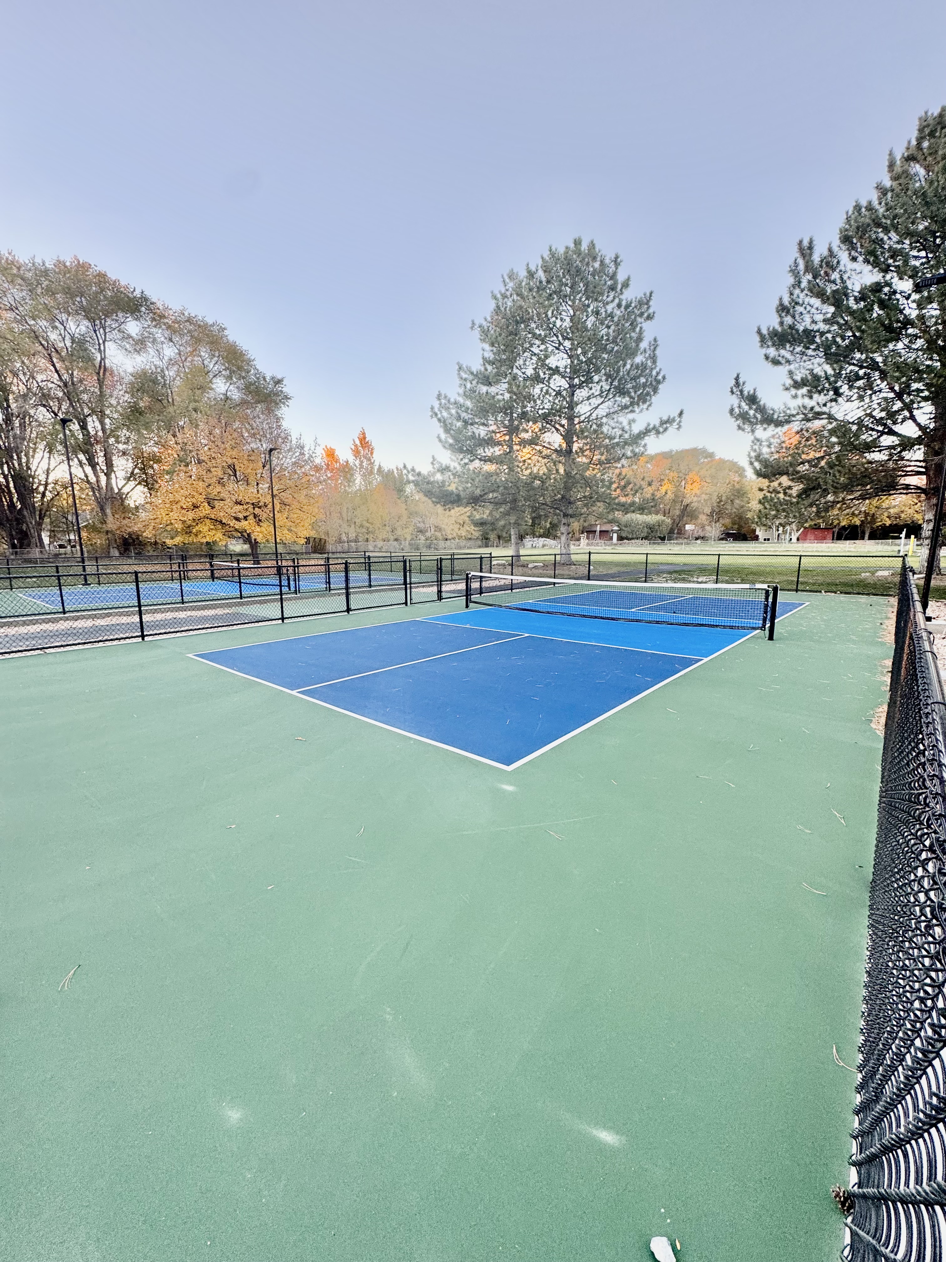 Completed pickleball court project