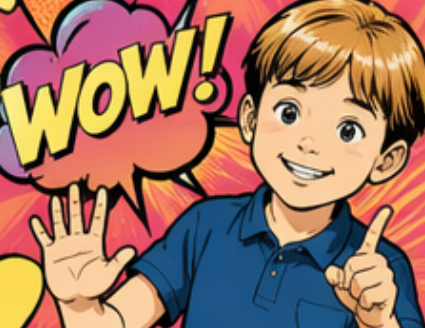Pop Art comic style example