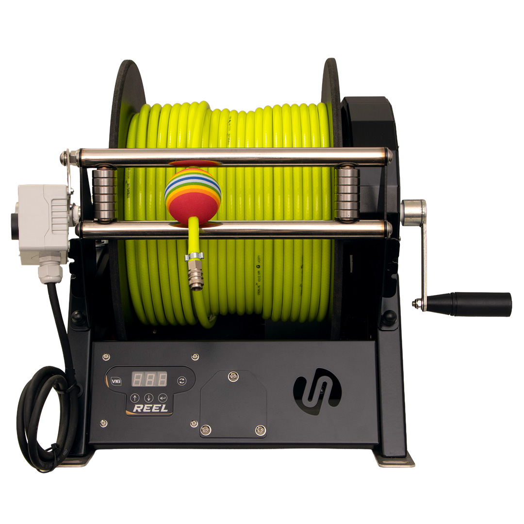 PowerDrive3™ Electric Hose Reel For Professional Cleaners with Optional 100m HIVIZ Hose
