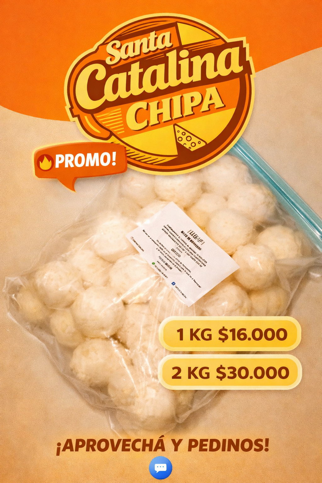 Chipá congelado Santa Catalina