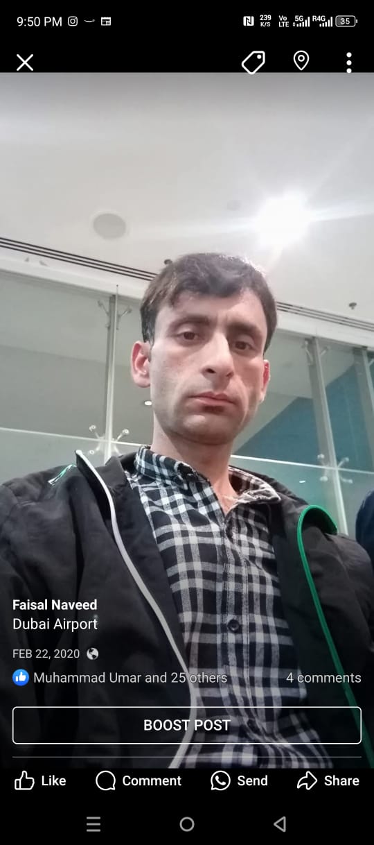 Abu Bakar at Dubai Airport