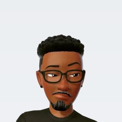 Stylized portrait of Promise Raji wearing glasses