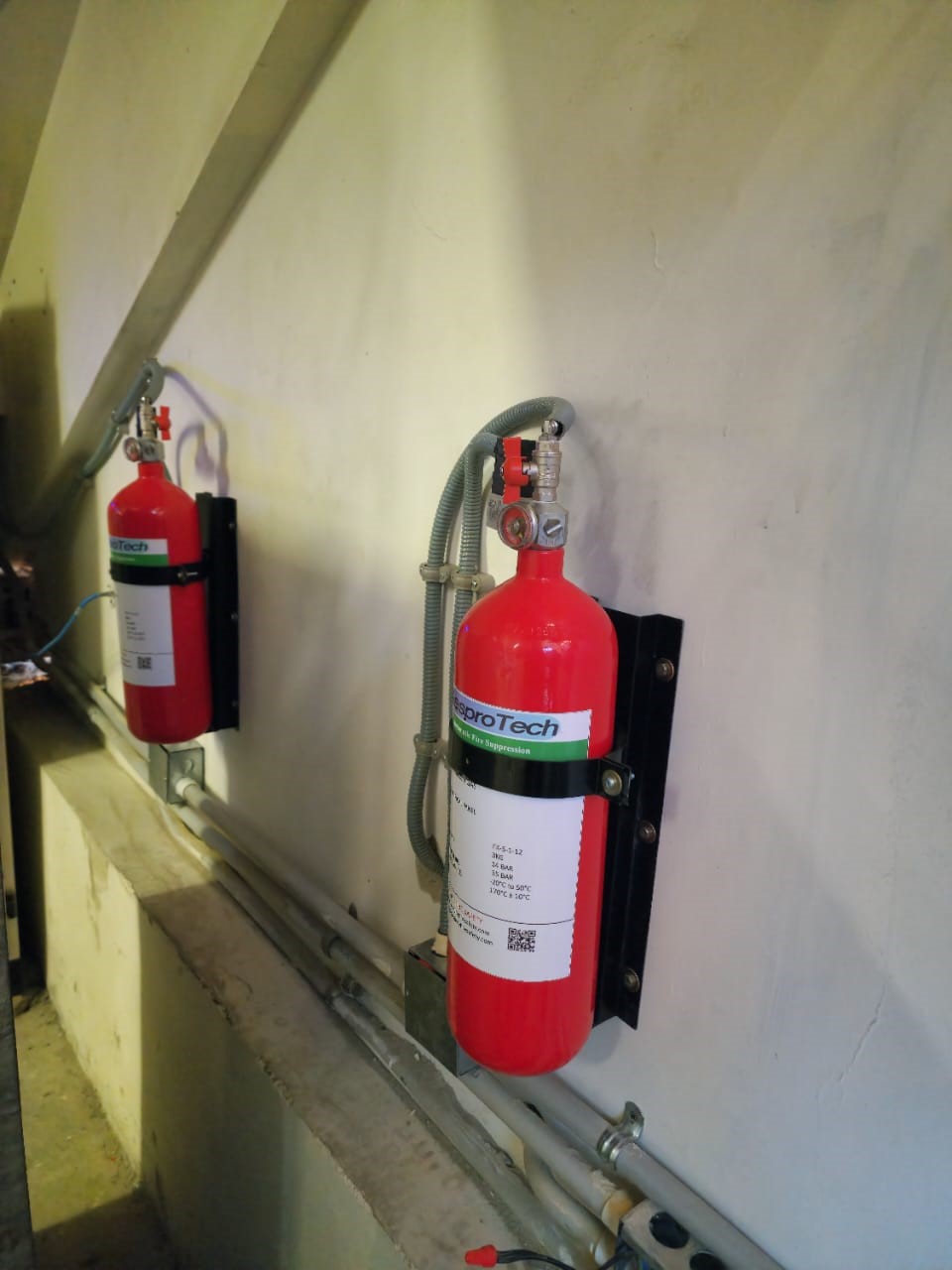 Fire suppression installation project 1