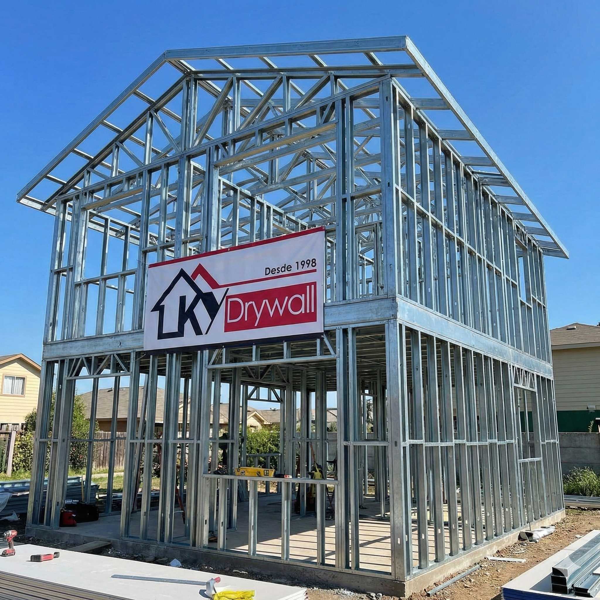 Projeto Steel Frame KY Drywall - Estrutura metalica galvanizada