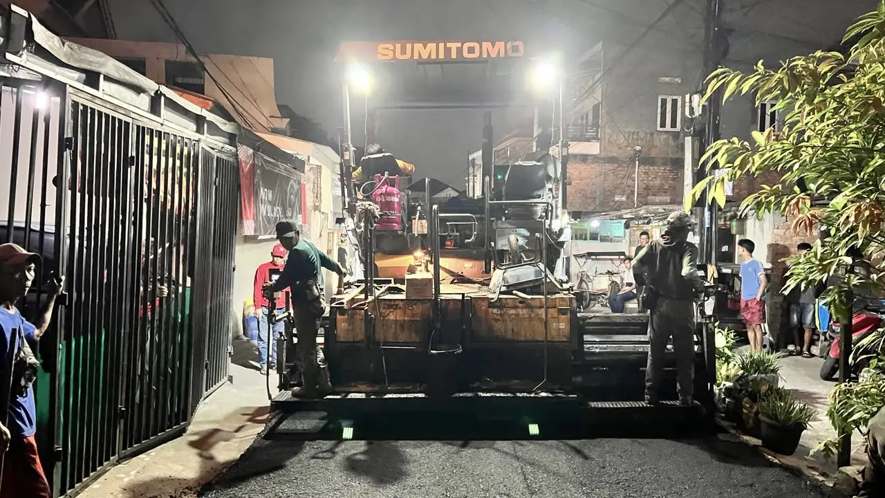 Proyek Pengaspalan Dalam Kota Palembang