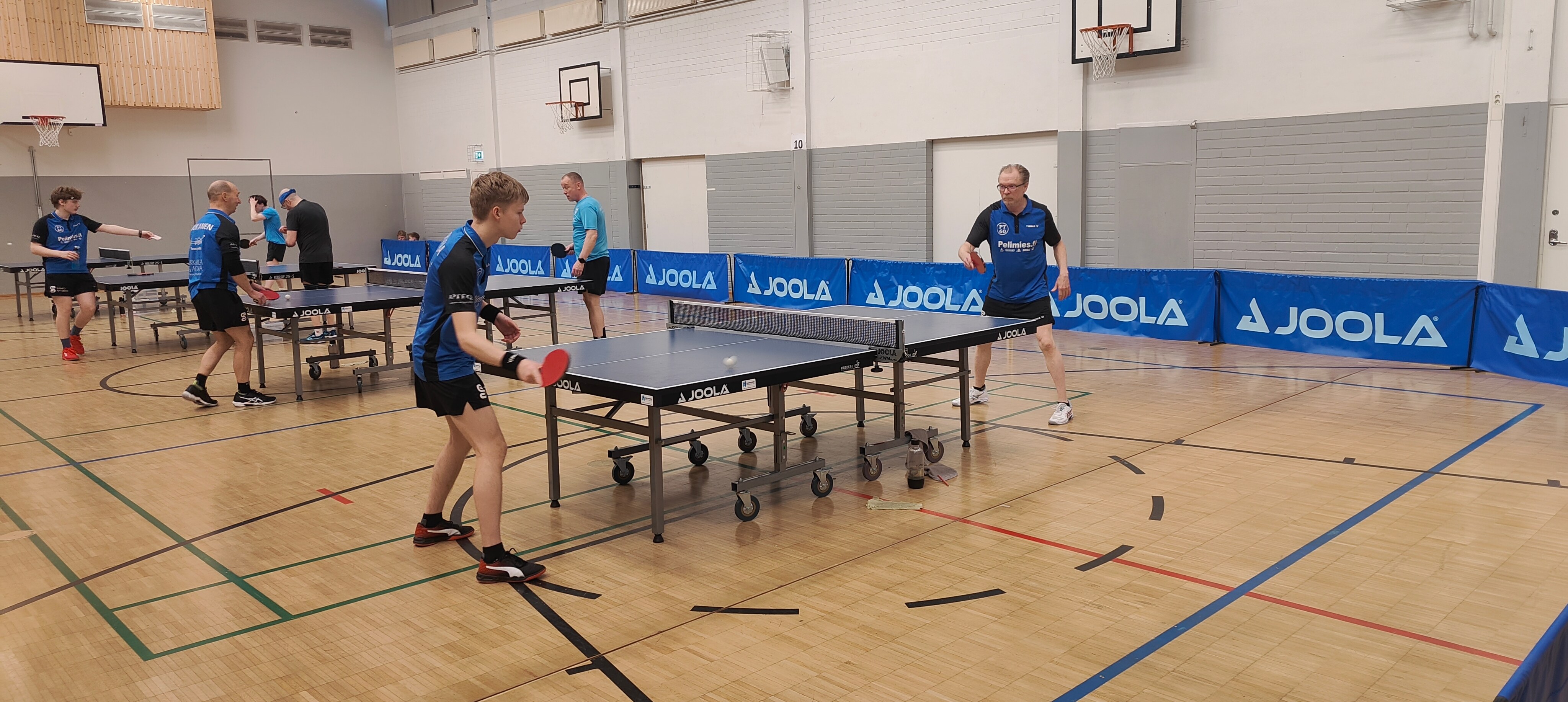 PT-60 players training at a JOOLA-sponsored tournament in Rovaniemi