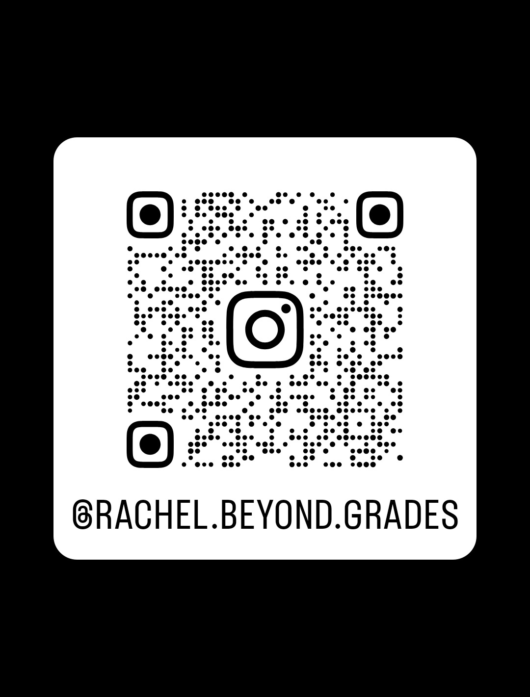 Instagram QR Code - @rachel.beyond.grades