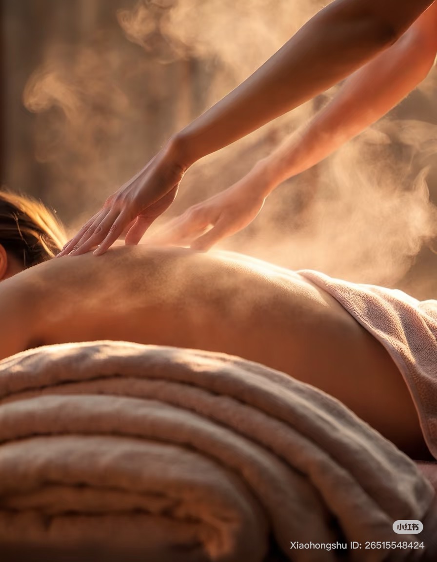 Expert massage therapy in action