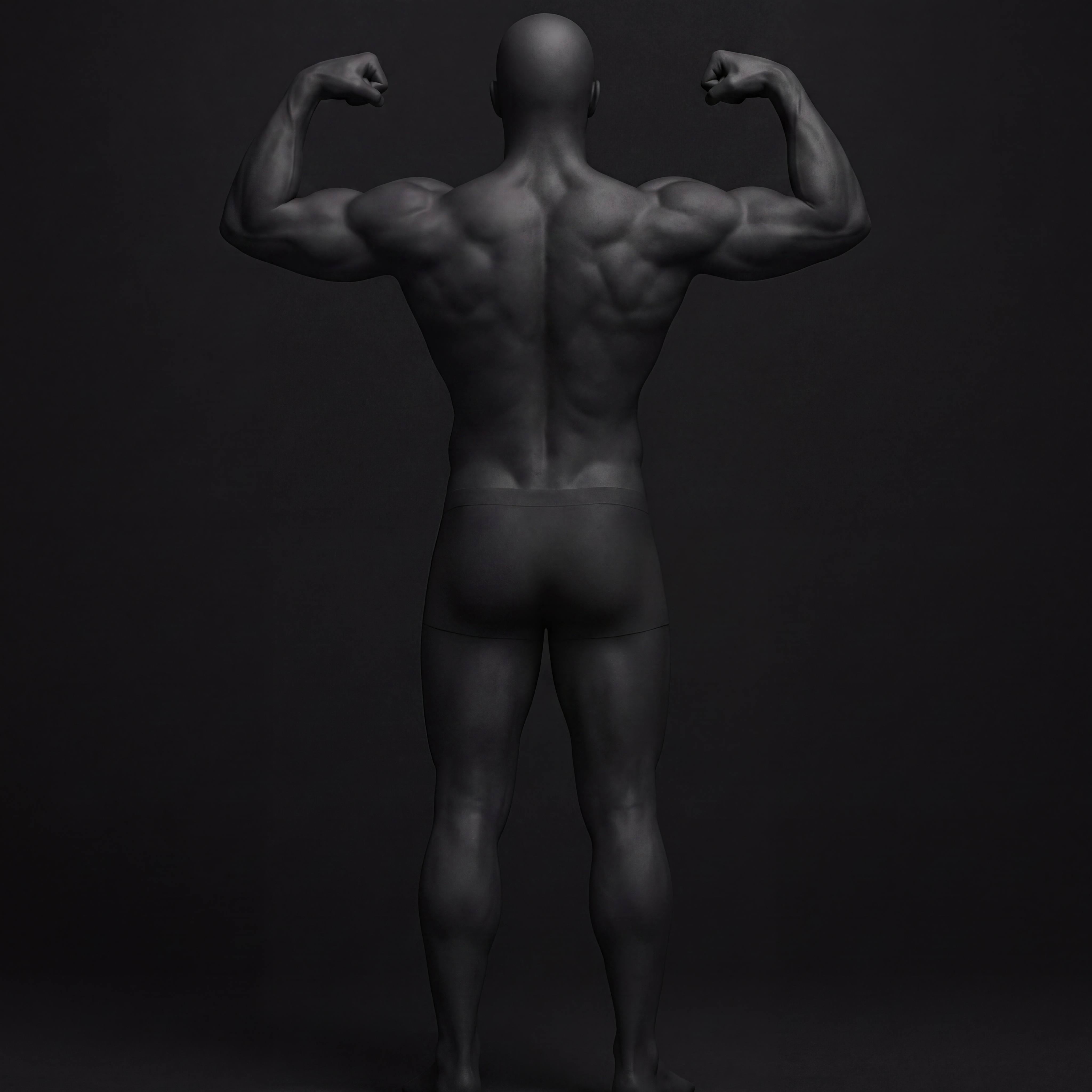 REAR DOUBLE BICEP pose guide