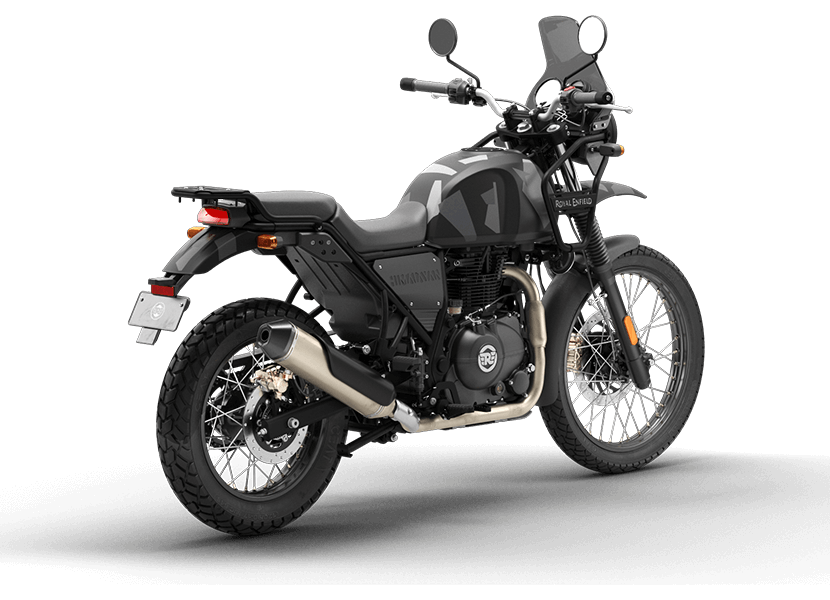 Royal Enfield Himalayan 411 adventure tourer motorcycle for rent, built for mountain exploration. Premium bike rentals in Siliguri for mountain adventures.