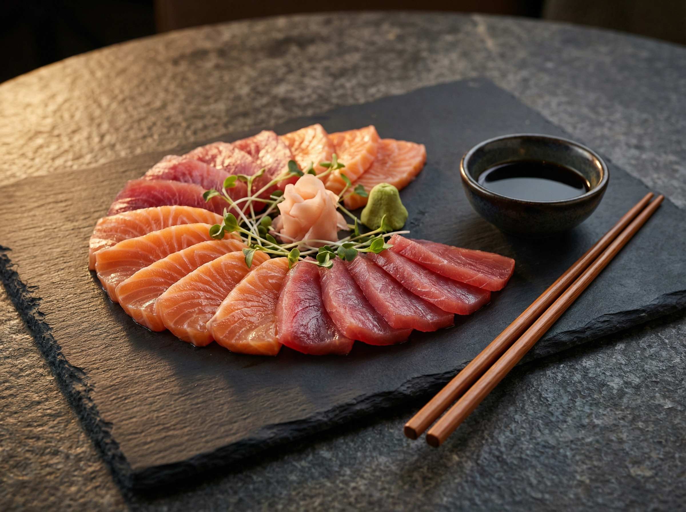 Sashimi de salmón