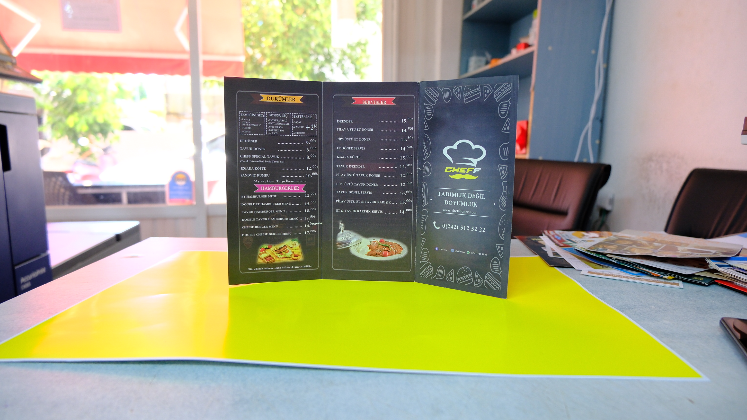 Restoran Menü Broşürü