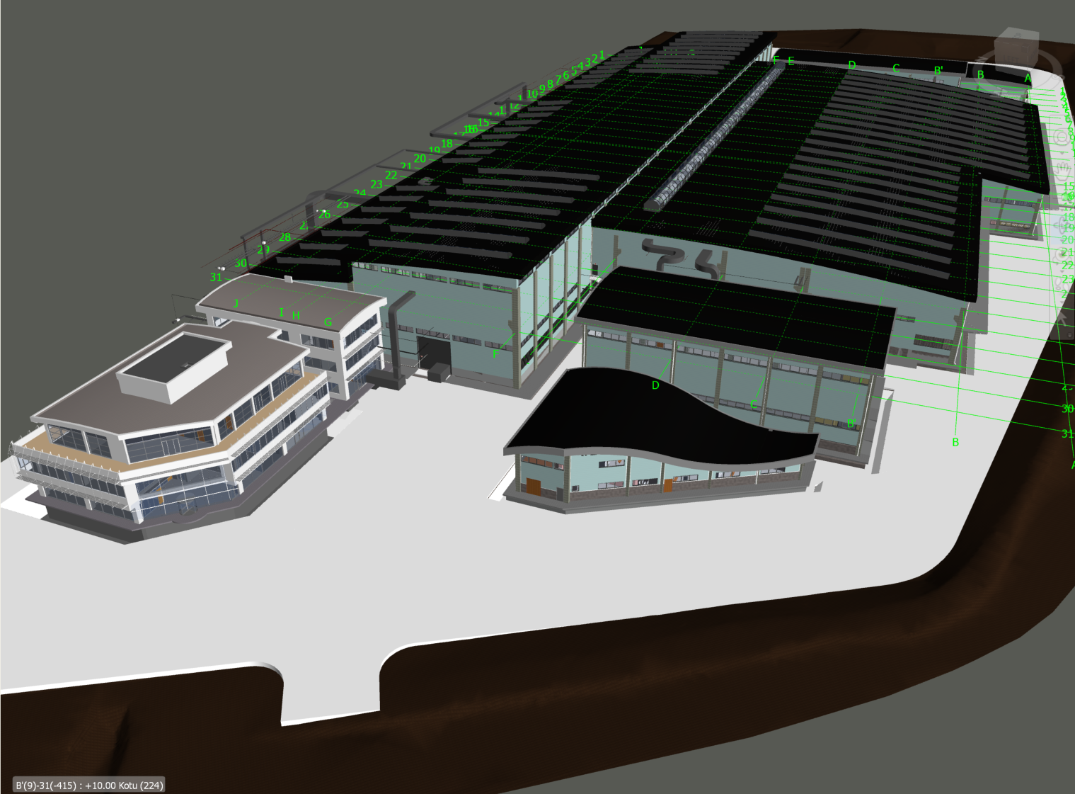 3D BIM model of complete facility